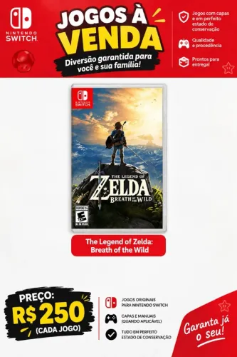 The Legend of Zelda?: Breath of the Wild ( Perfeito Estado de Conservação )