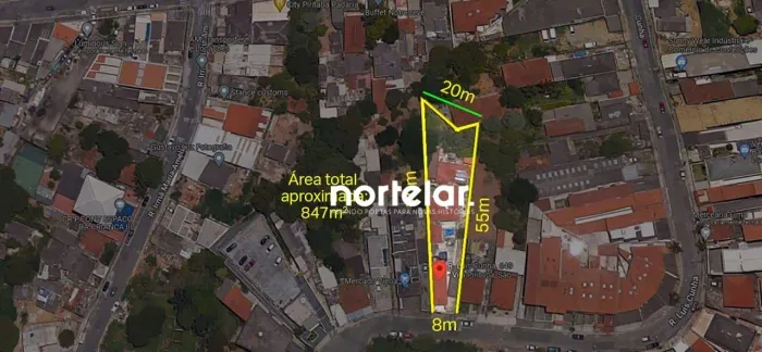 Terreno à venda, 847 m² por R$ 1.110.000,00 - Vila Pirituba - São Paulo/SP