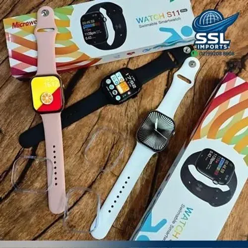 SMARTWATCH MICROWEAR S11 PRO AMOLED | CHAMADAS | SPO2 | IP68