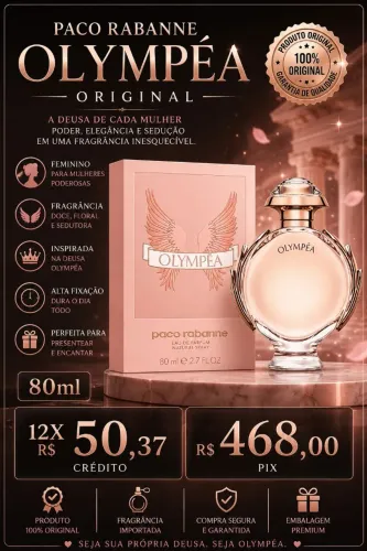 PERFUME FEMININO PACO RABANNE OLYMPÉA ORIGINAL