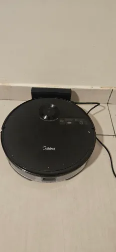 Robô Aspirador Midea Smart VRA61PB Wi-Fi com Base Carregadora