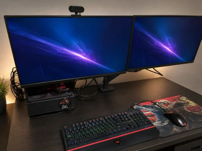 PC GAMER COMPLETO RX 7600 RYZEN 5 2 TELAS