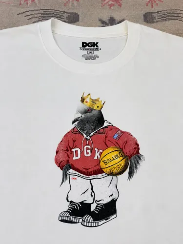 camiseta dgk pigeon branca original 2xl
