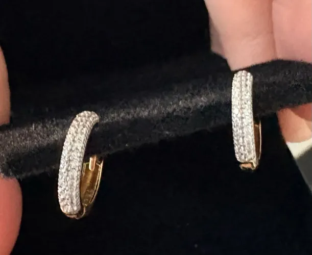 Brincos de argola ouro 18k