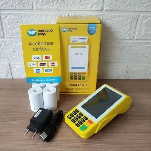 MÁQUINA DE CARTÃO POINT PRO 3 MERCADO PAGO 