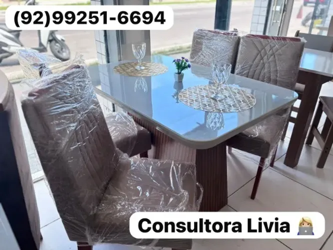 mesa de jantar 4 lugares entrego
