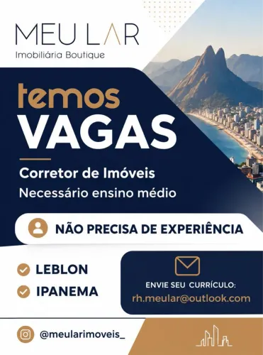 Corretor Imobiliário - LEBLON / IPANEMA RJ