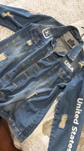 Jaqueta Masculina Txc Tradicional Jeans Grosso