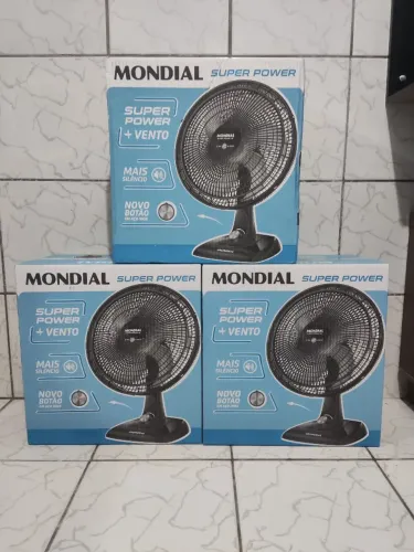 Ventilador de Mesa Mondial 220V, 40cm, 6 pás, Super Power - Novo Lacrado