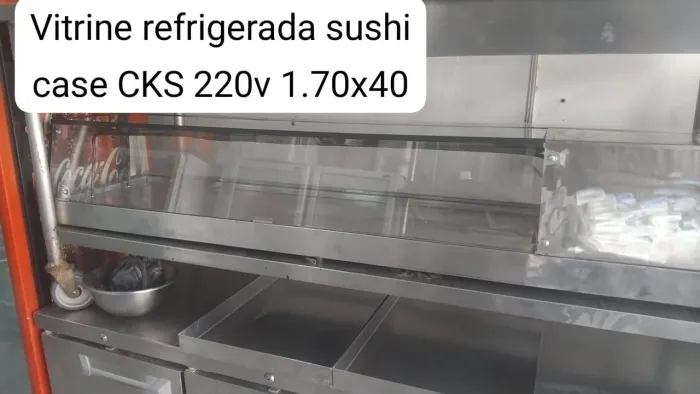 Vitrine refrigerada sushi case CKS 220v 1.70x40