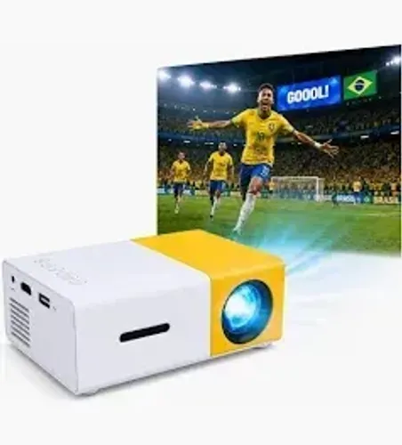 Mini Projetor Portátil Led 1080p 600 Lúmens Hdmi YG300 Envio Imediato 5.0 1 Avaliação 4