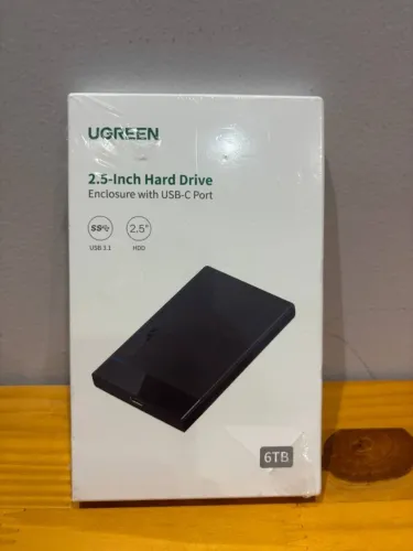 gabinete gaveta case ugreen usb-c para disco rigido ssd 2.5' sata lll preto