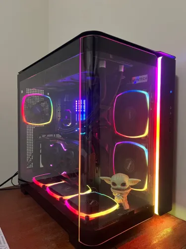 Gabinete Montech King Pro 95 + Water Cooler + Suporte Vertical