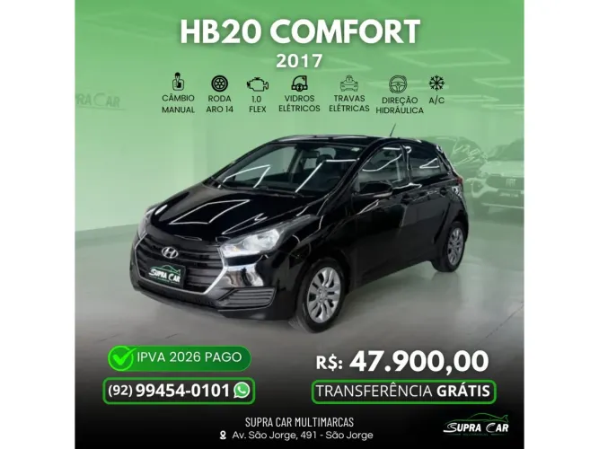 Hyundai HB20 Comfort 1.0 Flex 12V Mec. 2017