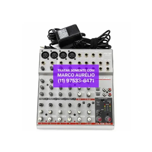 Mesa de Som PhonicBehringer AM 125 12 canais - R$ 700