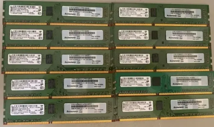Lote de 16 memorias ddr3 4gb 133mhz