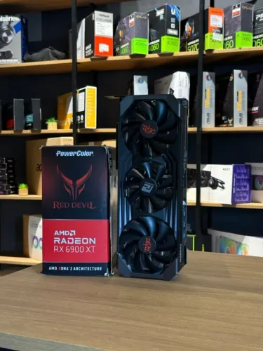 Placa de Vídeo PowerColor Red Devil Radeon RX 6900 XT 16GB - Seminova