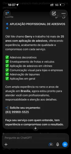 Aplicação profissional de adesivos-Free lancer