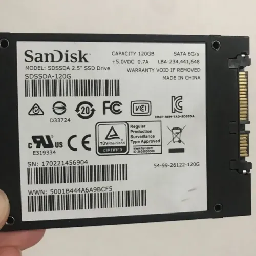 SSD 120GB SanDisk 81% saudável