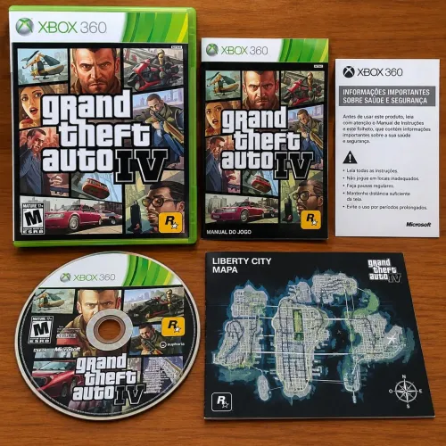 Jogo GTA IV Lendário Jogo Mundo Aberto da RockStar para Colecionadores Xbox 360 - Liquido!