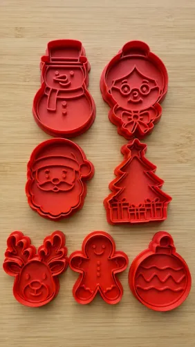 CORTADORES DE BISCOITOS DE NATAL - IMPRESSÃO 3D