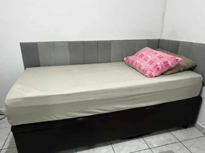 Cama baú solteiro