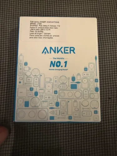 Cabo Anker Zolo USB-A para USB-C 1 Metro Trançado