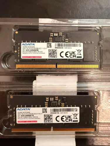 Par Memória Ram Notebook Ddr5 8gb (2x 8gb = 16gb) 5600mhz Adata Seminovas