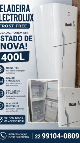 GELADEIRA ELECTROLUX 400L FROST FREE