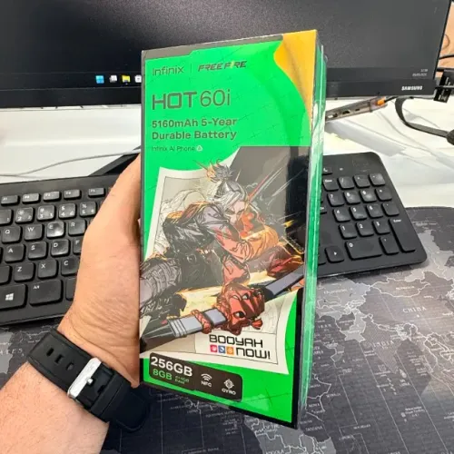 Celular Infinix HOT 60i NFC 256GB 4GB RAM novo lacrado com garantia