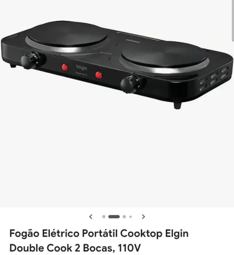 Fogão elétrico Elgin Cook 2 bocas