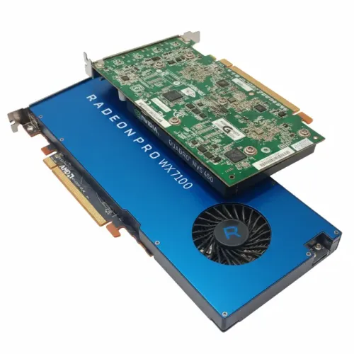 Kit Placa De Vídeo Radon Pro Wx7100 E Nvidia Nvs450 - Sucata