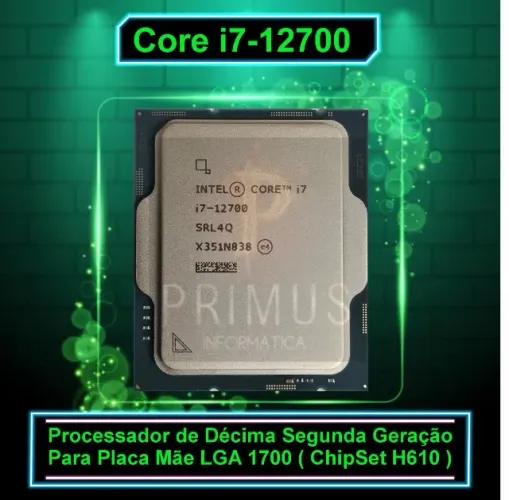 Processador Core i7 12700 4.90Ghz LGA 1700 Sem Coler