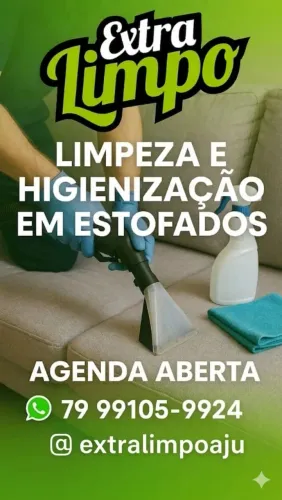 Limpeza e higienização de estofados 
