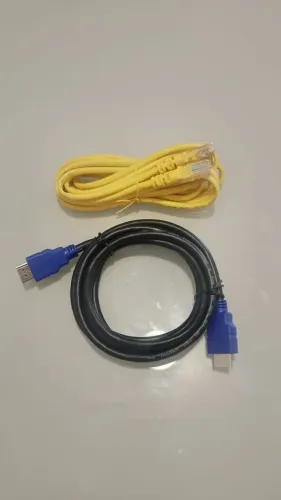 Kit 1 Cabo HDMI + 1 Cabo de Rede