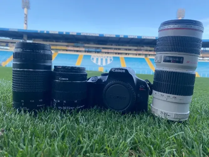 Kit completo fotógrafo - Canon T6/ Lente 70mm-200mm/ Lente 75mm-300mm/ Lente 18-55mm