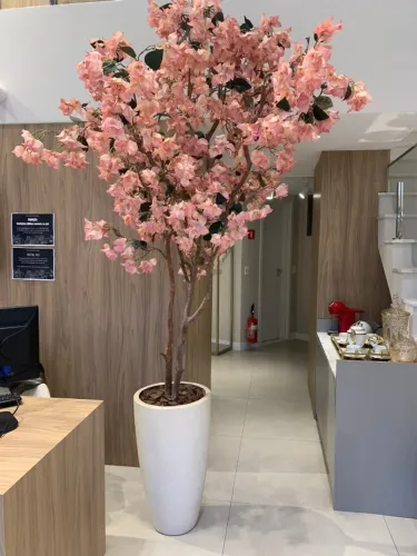 Árvore de Bougainville - planta artificial com vaso