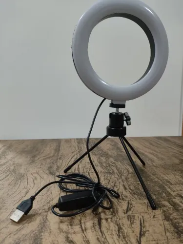Ring Light de mesa perfeito para fotos profissionais