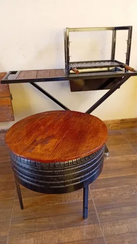 Mesa de Centro Rústica - Design Exclusivo