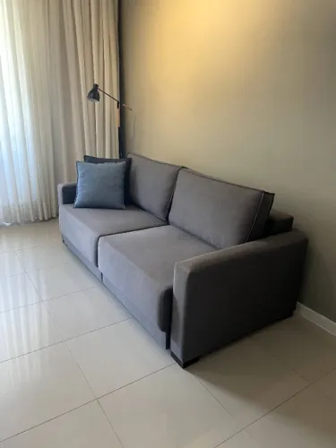 Sofá Habitato cinza - Perfeito para um Netflix! Muito confortável e elegante