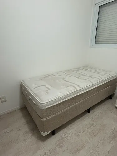 Cama Box Solteiro Molas Herval + Base 0,88x1,88m - Limpa e Conservada