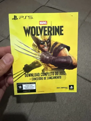 Vendo Jogo Wolverine PS5 código digital
