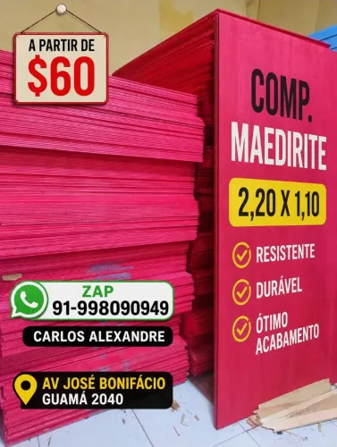 Comp.madeirite a partir de R$60