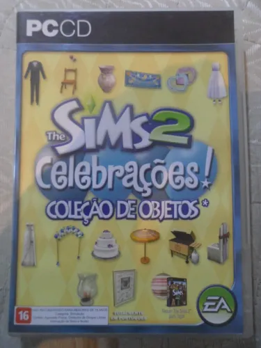 PC CD ROM The Sims 2 Celebrações! Coleção de Objetos com adesivos