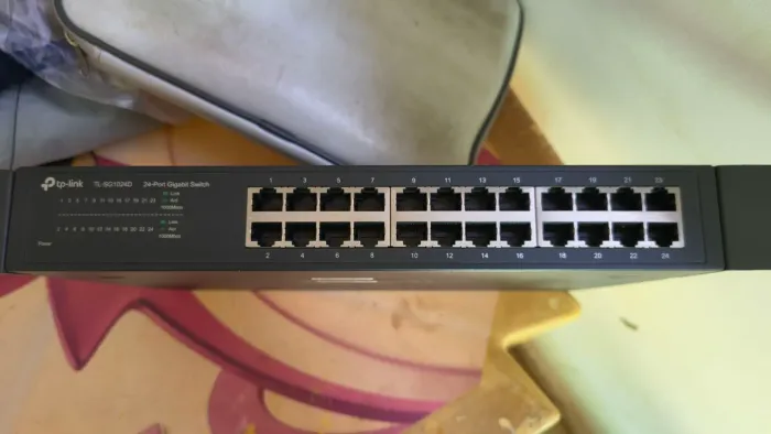 switch tp-link tl-sg1024D 24 portas gigabit todo perfeito