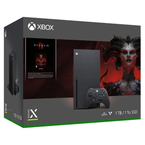 XBOX SERIES X DIABLO IV BUNDLE + 8 JOGOS + 2 CONTROLES