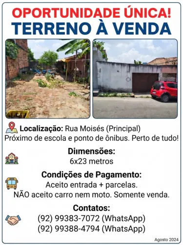 Terreno na colônia terra nova 