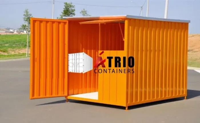 Container guarita, escritório almoxarifado adaptado para para cada projeto
