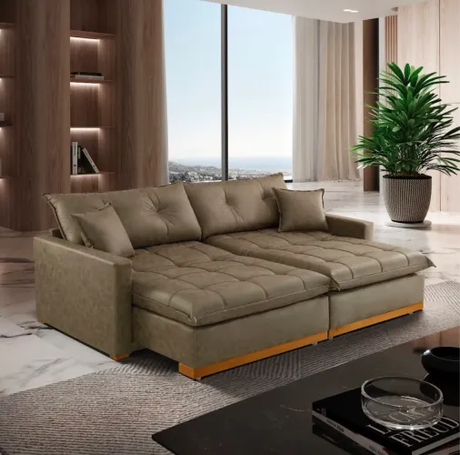 Sofá Retrátil e Reclinável SLEEP COMFORT