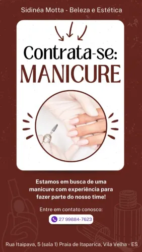 Contrata-se manicure